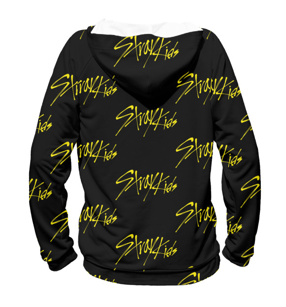 Мужское худи с изображением Stray Kids Iam WHO цвета Белый