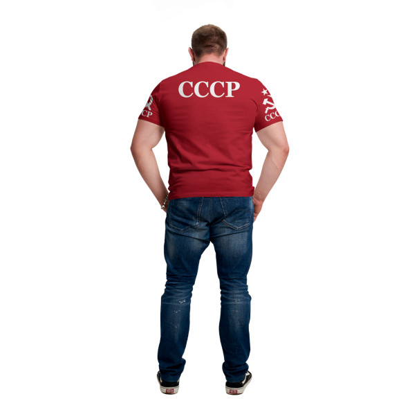 Мужская футболка с изображением СССР цвета Белый