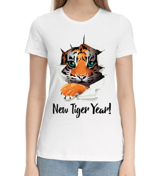 Хлопковая футболка для девочек New tiger Year!