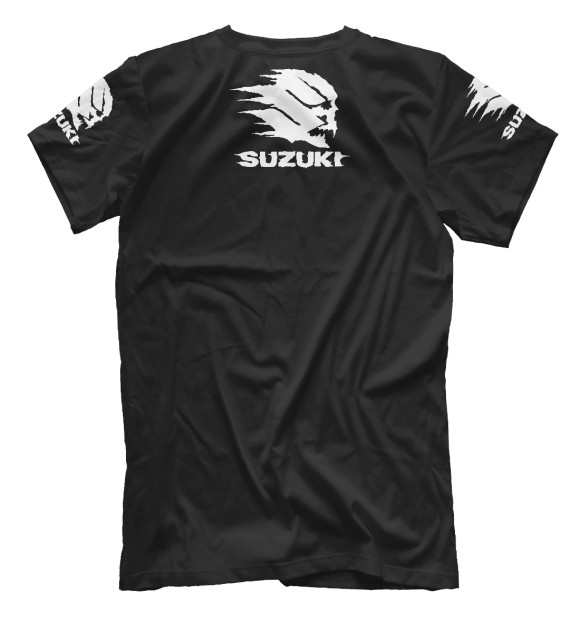 Мужская футболка с изображением Suzuki цвета Белый