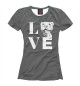 Футболка для девочек Love Pit Bulls