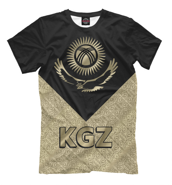 Футболка для мальчиков с изображением Киргизия цвета Белый