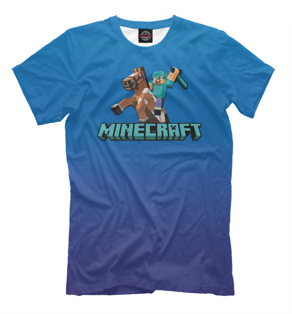 Футболка для мальчиков с изображением Minecraft - Steve Knight цвета Белый