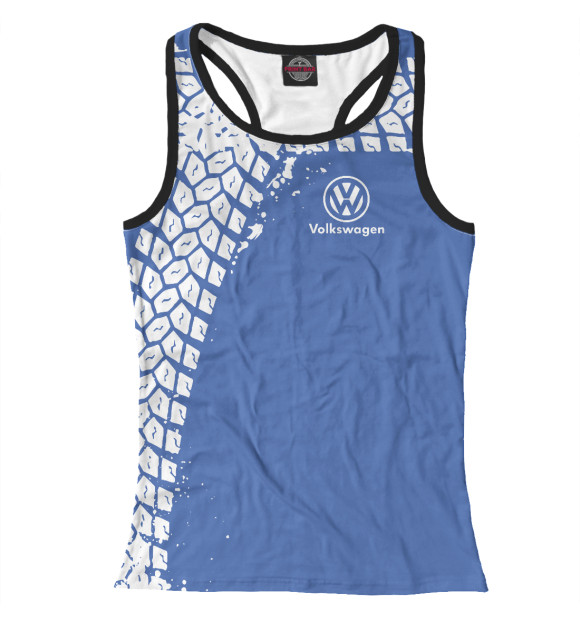 Женская майка-борцовка с изображением Volkswagen цвета Белый