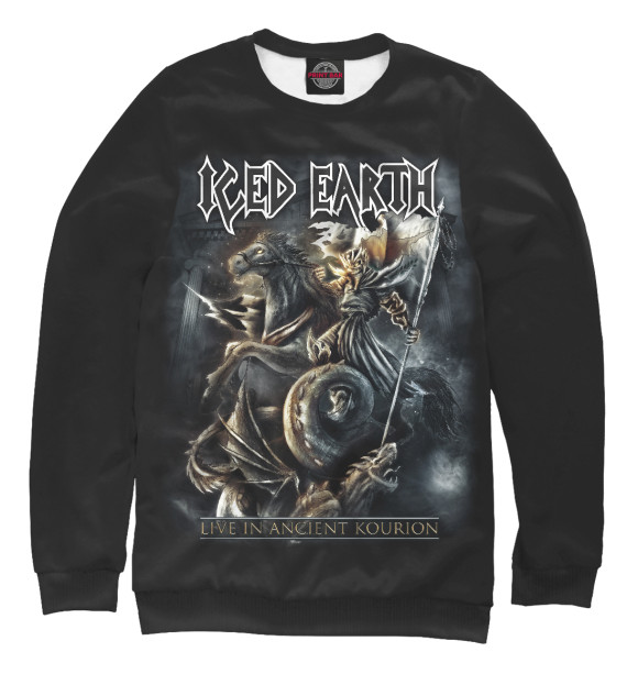 Свитшот для мальчиков с изображением Iced Earth цвета Белый