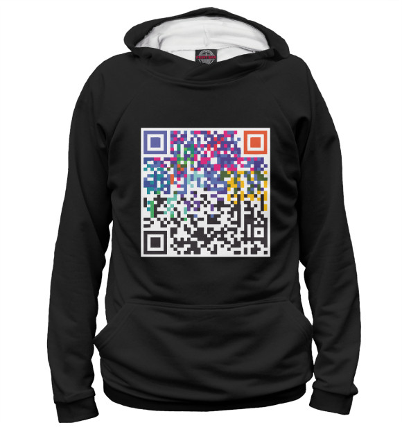 Женское худи с изображением Color Code цвета Белый