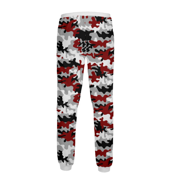 Мужские спортивные штаны с изображением Хаки - красный цвета Белый