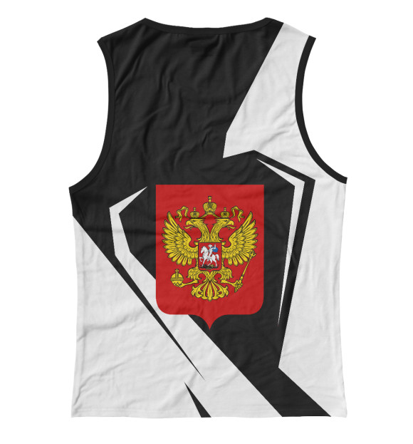Майка для девочки с изображением Russia герб цвета Белый