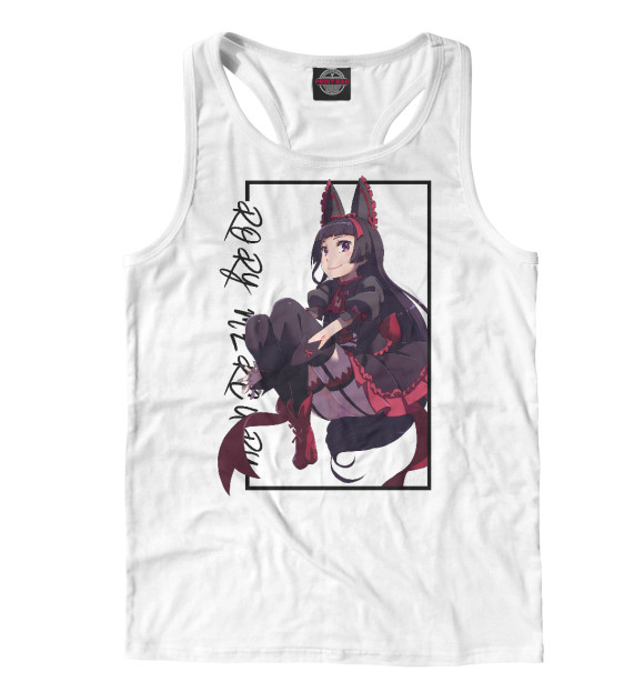 Мужская майка-борцовка с изображением Рори Меркури. Gate цвета Белый