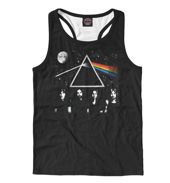 Мужская майка-борцовка с изображением Pink Floyd: Пинк Флойд исполнители цвета Белый