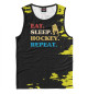 Мужская майка Eat Sleep Hockey Repeat
