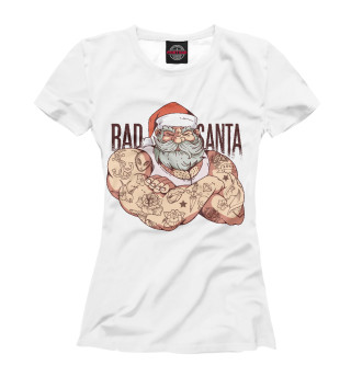 Женская футболка Плохой Санта