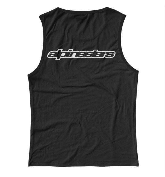 Женская майка с изображением Alpinestars цвета Белый