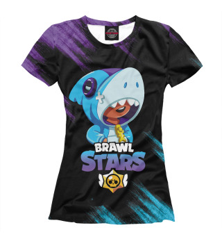 Футболка для девочек Brawl Stars LEON SHARK