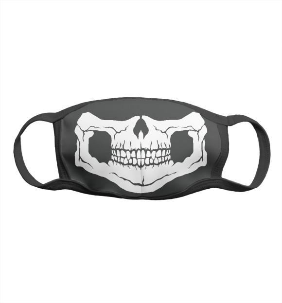 Маска тканевая с изображением Mask skull цвета Белый