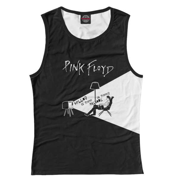 Майка для девочки с изображением Pink Floyd цвета Белый