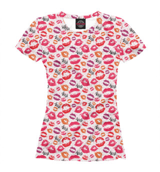 Женская футболка Поцелуи