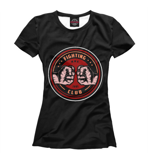 Женская футболка с изображением Fighting Club цвета Белый