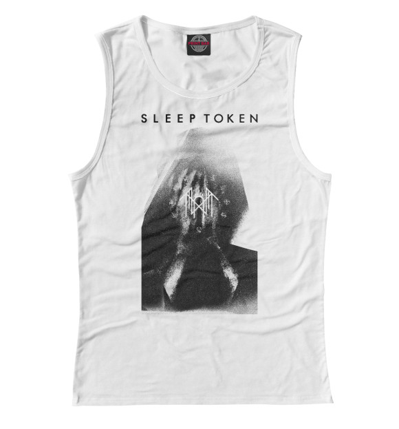 Майка для девочки с изображением Sleep Token цвета Белый