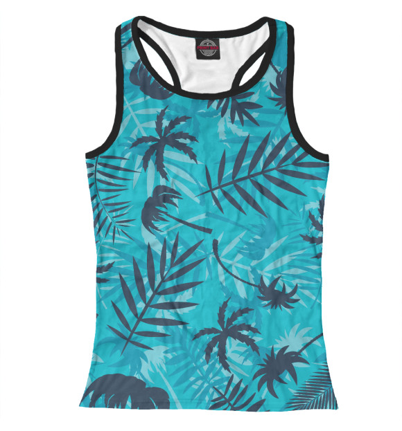 Женская майка-борцовка с изображением Природа цвета Белый