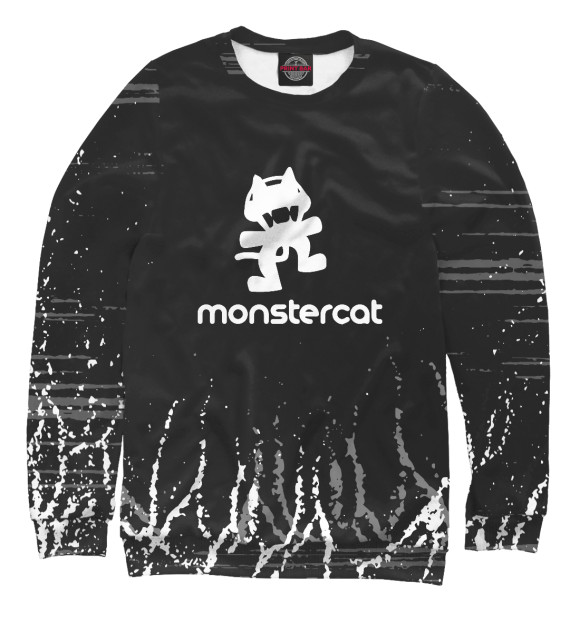 Мужской свитшот с изображением Monstercat цвета Белый