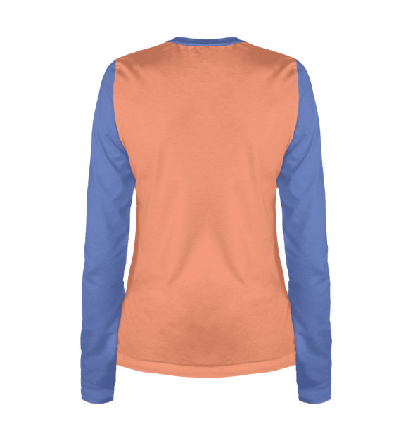 Женский лонгслив с притом Яркий женский портрет в стиле поп-арт цвета Белый Женский лонгслив с изображением Яркий женский портрет в стиле поп-арт цвета Белый