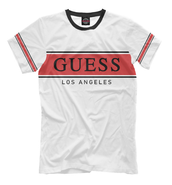 Мужская футболка с изображением GUESS цвета Белый