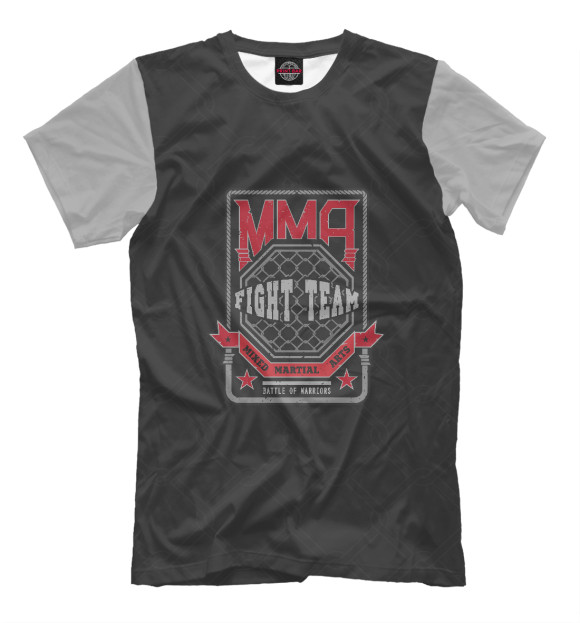 Футболка для мальчиков с изображением MMA цвета Белый