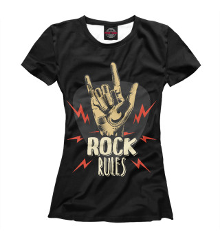 Футболка для девочек Rock rules