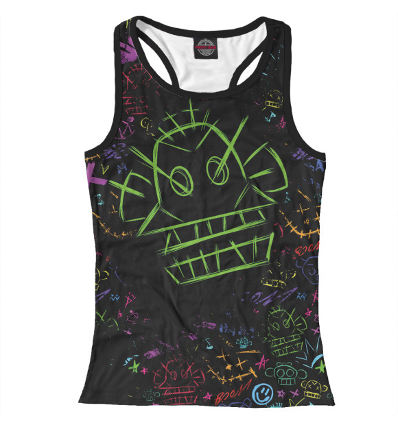 Женская майка-борцовка с изображением Arcane League Of Legends цвета Белый