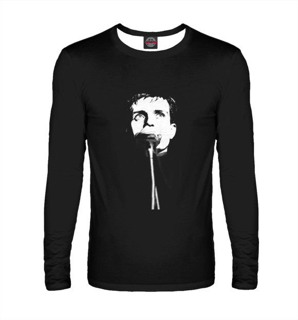 Мужской лонгслив с изображением Ian Curtis цвета Белый