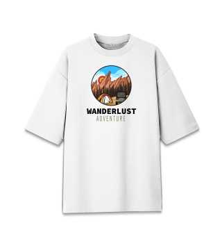 Женская футболка оверсайз Wanderlust