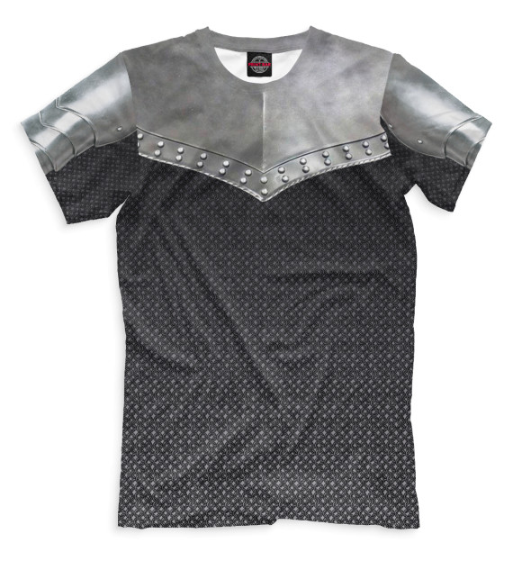 Футболка для мальчиков с изображением Доспехи цвета Белый