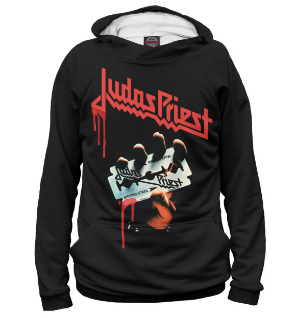Женское худи с изображением Judas Priest цвета Белый