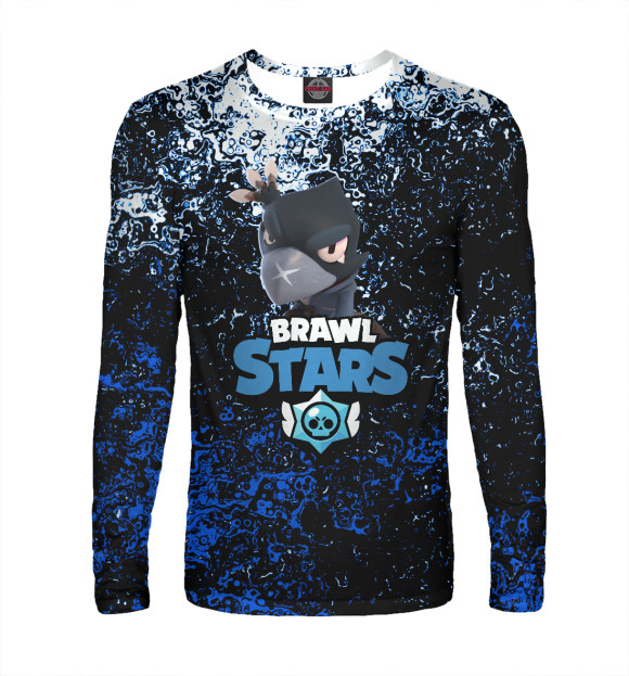 Мужской лонгслив с изображением Brawl stars цвета Белый