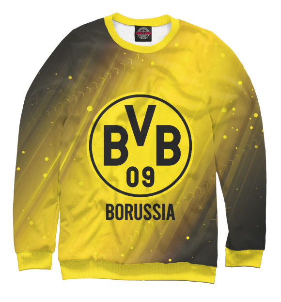 Свитшот для девочек с изображением Borussia / Боруссия цвета Белый