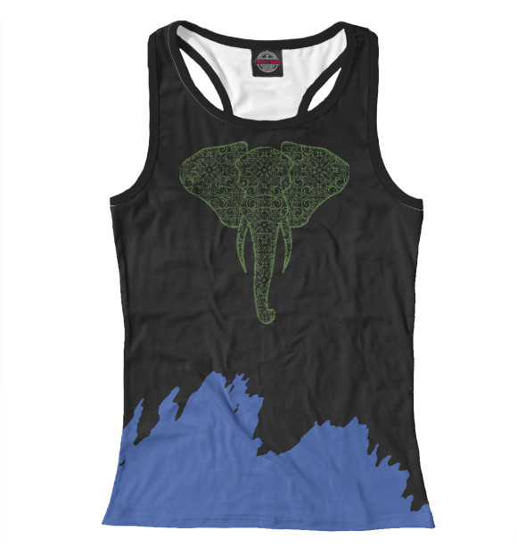 Женская майка-борцовка с изображением Elephant Peace Stella цвета Белый