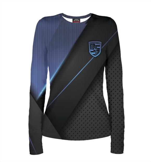 Женский лонгслив с изображением Porsche цвета Белый