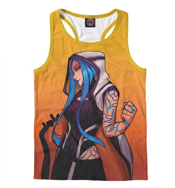 Мужская майка-борцовка с изображением Borderlands цвета Белый