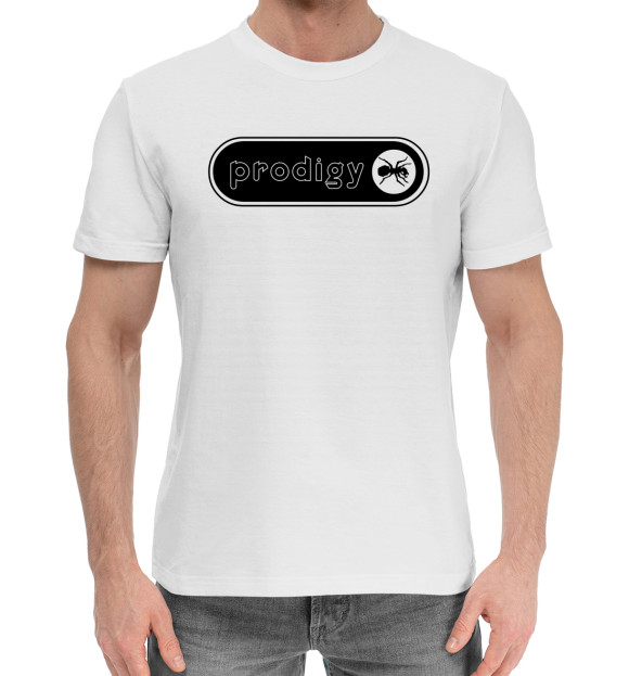 Мужская хлопковая футболка с изображением The Prodigy цвета Белый
