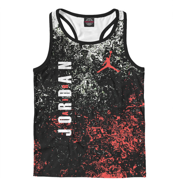 Мужская майка-борцовка с изображением Майкл Джордан цвета Белый