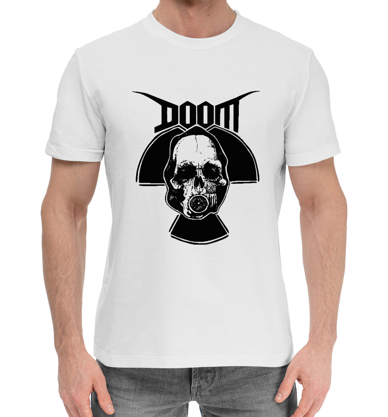 Мужская Хлопковая футболка DOOM Biohazard, артикул: DOO-551791-hfu-2