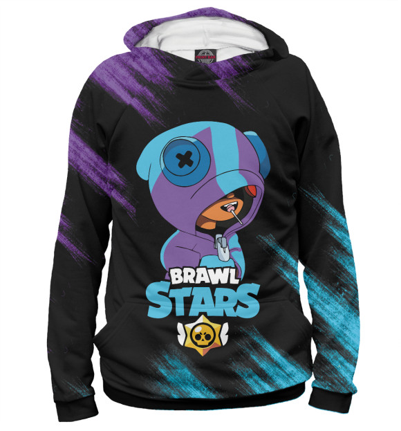 Женское худи с изображением Brawl Stars цвета Белый