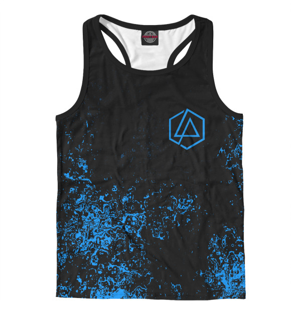 Мужская майка-борцовка с изображением Linkin Park цвета Белый