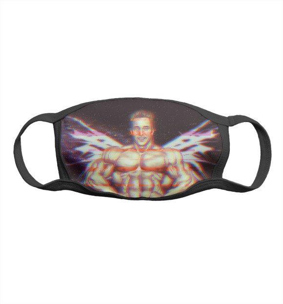 Маска тканевая с изображением Гачимучи Билли Херрингтон цвета Белый