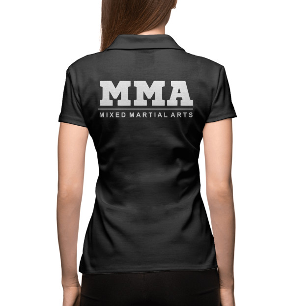 Женское поло с изображением ММА Fight Club цвета Белый