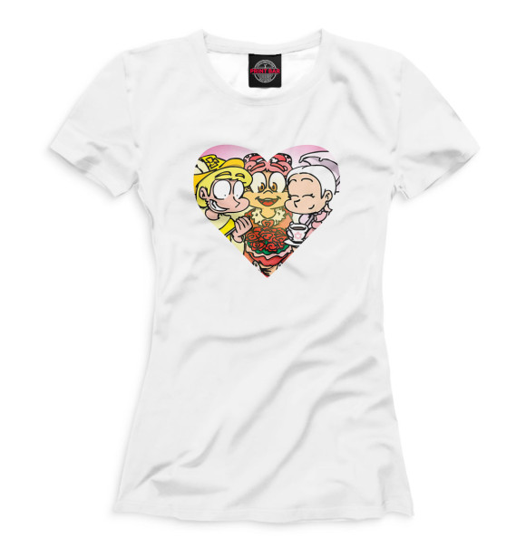 Женская футболка с изображением 13 карт цвета Белый