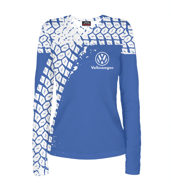 Женский лонгслив с изображением Volkswagen цвета Белый