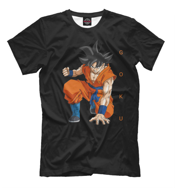 Футболка для мальчиков с изображением Goku цвета Белый