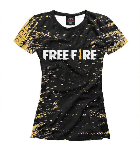 Женская футболка с изображением Garena Free Fire цвета Белый